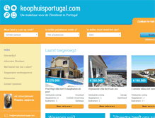 Tablet Screenshot of koophuisportugal.com